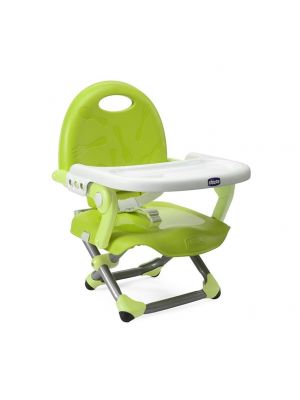 Chicco - เก้าอี้ทานข้าวสำหรับเด็ก Pocket Snack Booster Seat -Lime