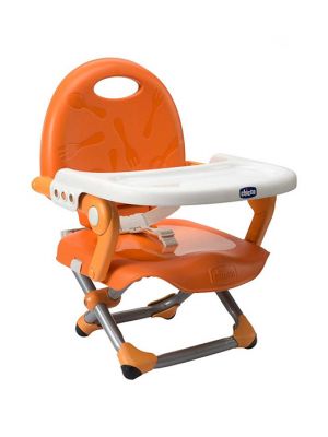 Chicco เก้าอี้ทานข้าวสำหรับเด็ก Pocket Snack Booster Seat-Mandarino