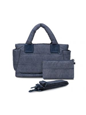 CIPU - Airy Tote กระเป๋าผ้าอ้อมคุณแม่ รุ่นเบาเสมือนอากาศ สี DENIM BLUE Size M