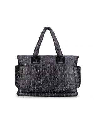 CIPU - Airy Tote กระเป๋าผ้าอ้อมคุณแม่ รุ่นเบาเสมือนอากาศ สี BLACK TWEED ไซส์ L