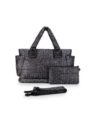 CIPU - Airy Tote กระเป๋าผ้าอ้อมคุณแม่ รุ่นเบาเสมือนอากาศ สี BLACK TWEED ไซส์ M