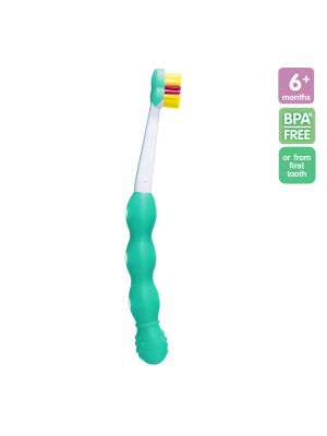 MAM แปรงฟันเด็ก เฟริสท์ บรัช รุ่น 6+months สี green