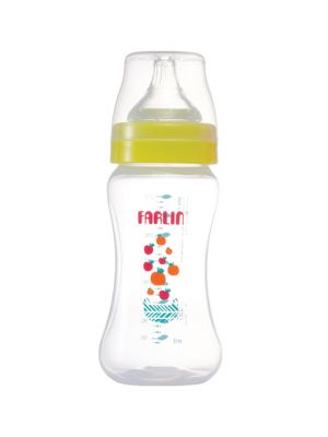 Farlin , ขวดนม Silky PP Feeding Bottle 3M+, สีเขียว,ขนาด 270ml,รุ่น FL-TOPAB42007