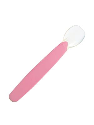 Farlin , ช้อนซิลิโคนสำหรับป้อนอาหารเด็ก สีชมพู 4M+  รุ่น FL-USE239