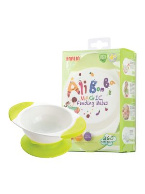 Farlin , ชามอาหาร หมุนได้360° 4M+, สีเขียว รุ่น FL-USE242TA
