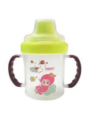 Farlin,ถ้วยหัดดื่ม Learner cup ขนาด 200 ml สีเขียว รุ่น  FL-USECP011B