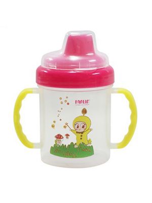 Farlin,ถ้วยหัดดื่ม Learner cup ขนาด 200 ml สีชมพู  รุ่น  FL-USECP011B