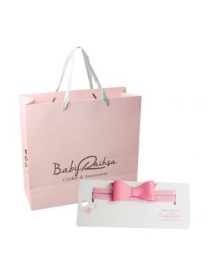 Babyraihsa- สายคาดผมรูปโบว์,สีชมพู