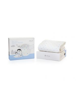 Iflin baby, ผ้าห่มใยไผ่ สำหรับเด็กแรกเกิด สีขาว