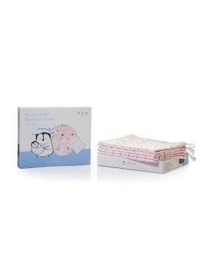 Iflin baby, ผ้าอ้อมใยไผ่ สีชมพู