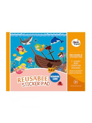 Joan Miro - สติ๊กเกอร์ใช้ซ้ำได้Reusable Sticker Pad- SCHOOL LIFE