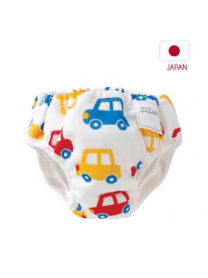 Nishiki, กางเกงผ้าอ้อมว่ายน้ำซักได้,แบบไม่มีขา,ลายรถใหญ่,100 cm. (14-16Kgs) ,จัดส่งสินค้าทุกวันจันทร์/พุธ/ศุกร์