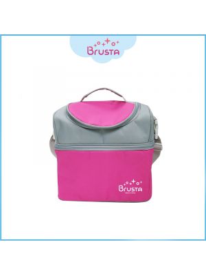 Brusta Miracle กระเป๋าเก็บอุณหภูมิ 2 ชั้น สีชมพู