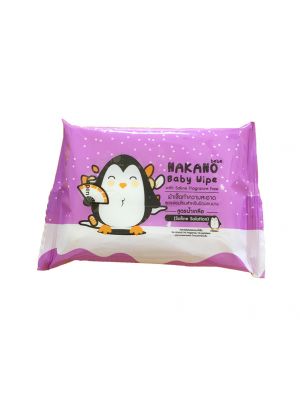 Nakano, ผ้าเปียกสูตรน้ำเกลือ 1 ห่อ (20 แผ่น) **ซื้อ 5 ห่อ แถม 1 ห่อ