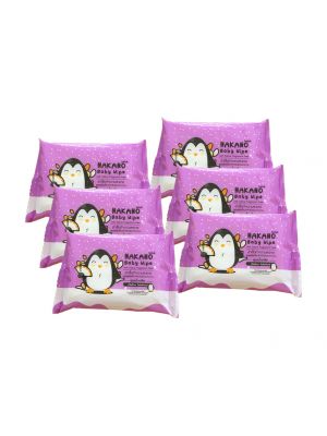 Nakano ซื้อ 1 เซต แถมฟรี 1 เซต ผ้าเปียกสูตรน้ำเกลือ เซตประหยัด 6 ห่อ (120 แผ่น)