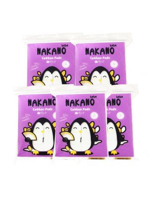 Nakano ซื้อ 1 เซต แถมฟรี 1 เซต สำลีแผ่นถนอมผิว,เซตประหยัด 5 ห่อ,รุ่น Jet Spray,ขนาด 50 กรัม (500แผ่น) 