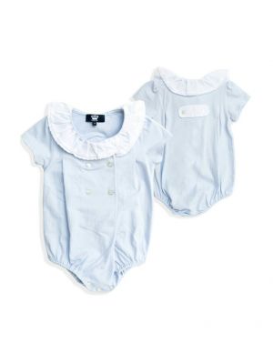 baby gigi บอดี้สูทปกระบาย สีฟ้า 0-3 เดือน