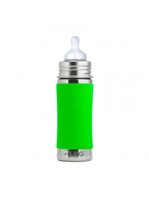 Pura, ขวดนม Stainless Steel,11oz/325ml,Green Sleeve