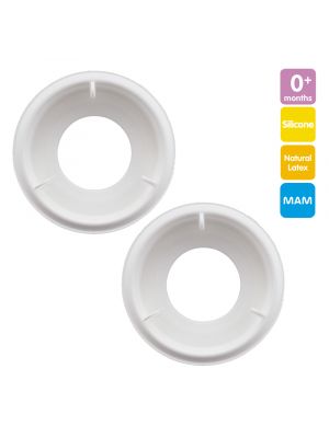 MAM วาล์วขวดนมโคลิค 2 ชิ้น รุ่น Free Size สี white