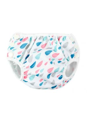 Bumkins - กางเกงผ้าอ้อมว่ายน้ำ รุ่น Swim Diapers ไซต์ L  ลาย Raindrops