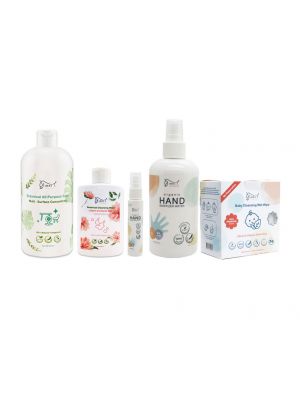 Ginni T. Set 5 ชิ้น ออแกนิคแฮนด์แซนนิไทเซอร์วอเตอร์สเปรย์/ผลิตภัณฑ์ทำความสะอาด