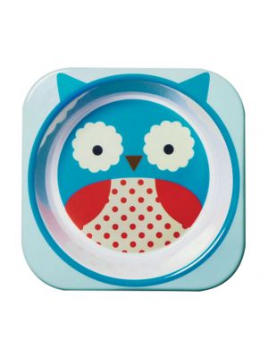 Skip Hop ชามสำหรับเด็ก ดีไซน์น่ารัก Zoo Bowl Owl Style