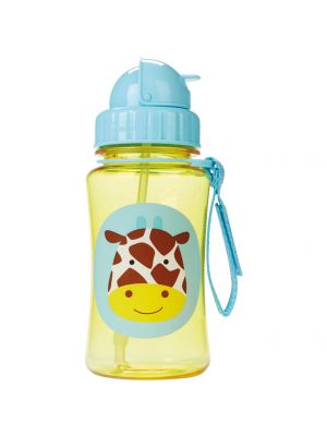 Skip Hop กระติกน้ำพร้อมหลอดดูด Zoo Straw Bottle Giraffe Style