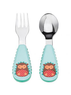 Skip Hop ชุดช้อน-ส้อม สำหรับเด็ก Zootensils Fork & Spoon Hedgehog
