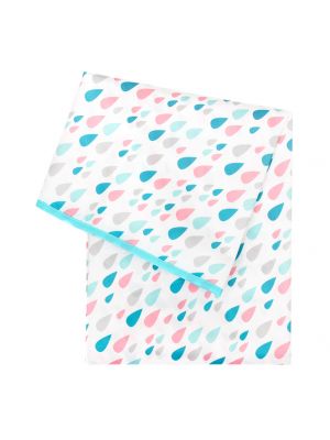 Bumkins - ผ้าปูรองอเนกประสงค์ รุ่น Splat Mat ลาย Raindrops