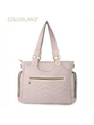 COLORLAND กระเป๋าผ้าอ้อมสะพายข้างสำหรับคุณแม่ TT 313 สีครีม