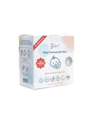 Ginni T. ,ผ้าเปียกเช็ดทำความสะอาด Sterile & Organic Saline Wipe / 1 กล่อง 30 ซอง