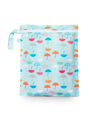 Bumkins - ถุงใส่ผ้าเปียก/แห้ง กันน้ำ รุ่น Wet Bag 100% ลาย Umbrella