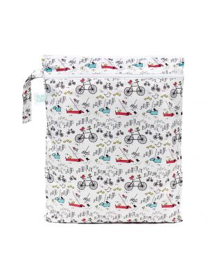 Bumkins - กระเป๋าผ้ากันน้ำอเนกประสงค์ รุ่น Wet/Dry Bag ลาย Urban Bird