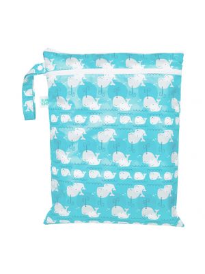 Bumkins - กระเป๋าผ้ากันน้ำอเนกประสงค์ รุ่น Wet/Dry Bag ลาย Whales Away