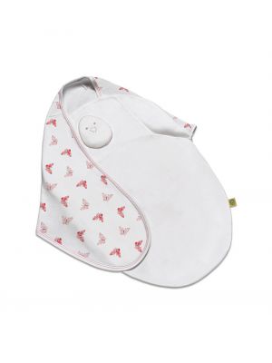 Zen Swaddle, ผ้าห่อตัวสำเร็จรูปกันสะดุ้ง - รุ่นPremier (ผ้าใยไผ่) ลาย Blushing Butterflies ,0-6 Months